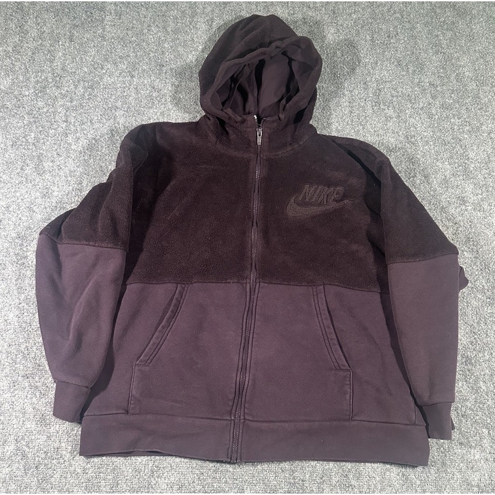 Nike Sportswear Statement Winter Full-Zip Hoodie/Track Jacket Mens Large Purple